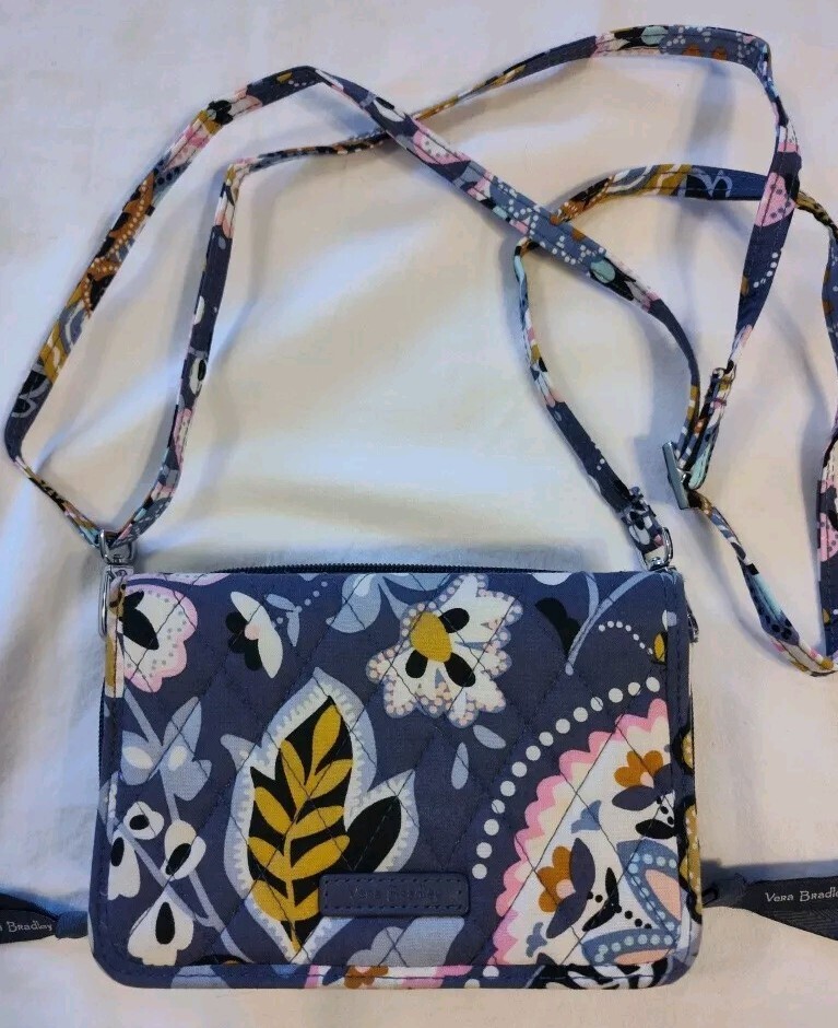 Vera Bradley Charmont Meadow RFID 3 In 1 Crossbody Bag Women's Purse Tote Crisp*