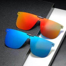 Polarized Clip-On Flip Up Sunglasses For Men Women Driving Fishing Glasses UV400