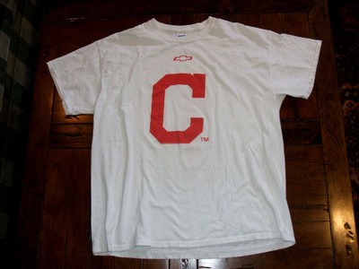 white cleveland indians shirt