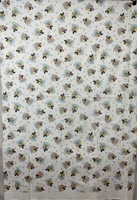 Vintage Peter Pan Fabrics Disney Baby Mickey Minnie Mouse Flannel 66” x 43” BN10