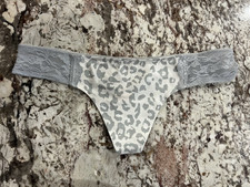 True Vintage Victoria's Secret PINK Low Rise Wide Insert Lace Thong Panties MED