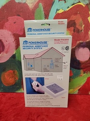 X-10 POWERHOUSE Personal Assistance Security System Call Pendant Console New 