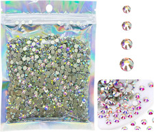 4320Pcs SS20 Flatback Rhinestones for Crafts Bulk-Glass Crystals AB Craft Gems