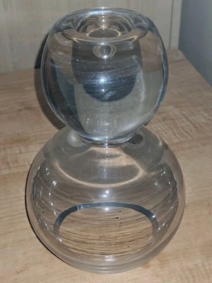 Studio Nova Heavy Blown Art Glass Elegant Exquisite Vintage Vase Poland-8.75''