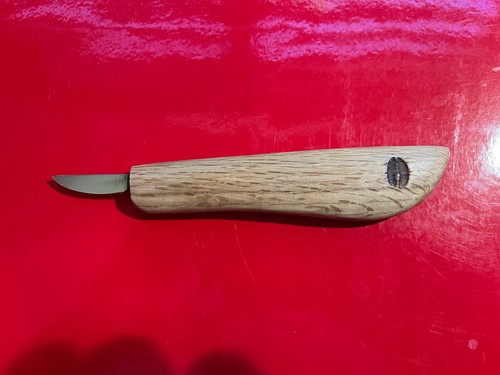 Deep Woods Ventures Woodcarving Knife 1 1/2” thin scalpel upswept blade