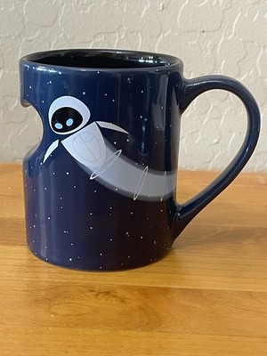 Walt Disney / Pixar Wall-E Movie Eve Half Heart 12 Oz Mug 4'' Space Blue Alien