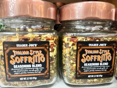 2 Packs Trader Joe's Italian Style Soffritto Seasoning Blend 2.7oz (77g)
