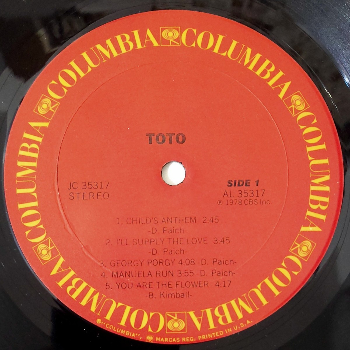 Toto, S/T, LP, 1978, Columbia Records, EX | eBay