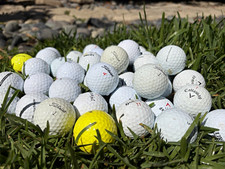 100 Used Golf Balls Mixed Lot White/Yellow Handpicked and Washed Individually