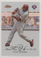 2007 Topps Finest Ryan's Moments Refractor 43/149 Ryan Howard #RH-HR34 s7f