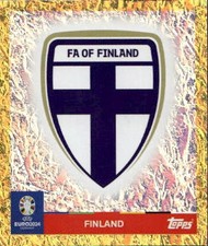 figurina UEFA Euro 2024 Germany parallele gold Topps  #   FIN 1  FINLAND