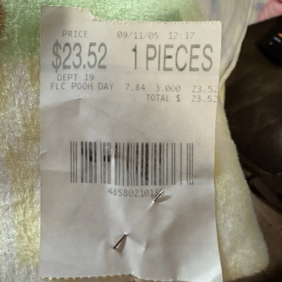 Disney Baby Winnie the Pooh Fleece Fabric 3 Yds x 60” Springs Vintage 2005 - Image 4 of 4