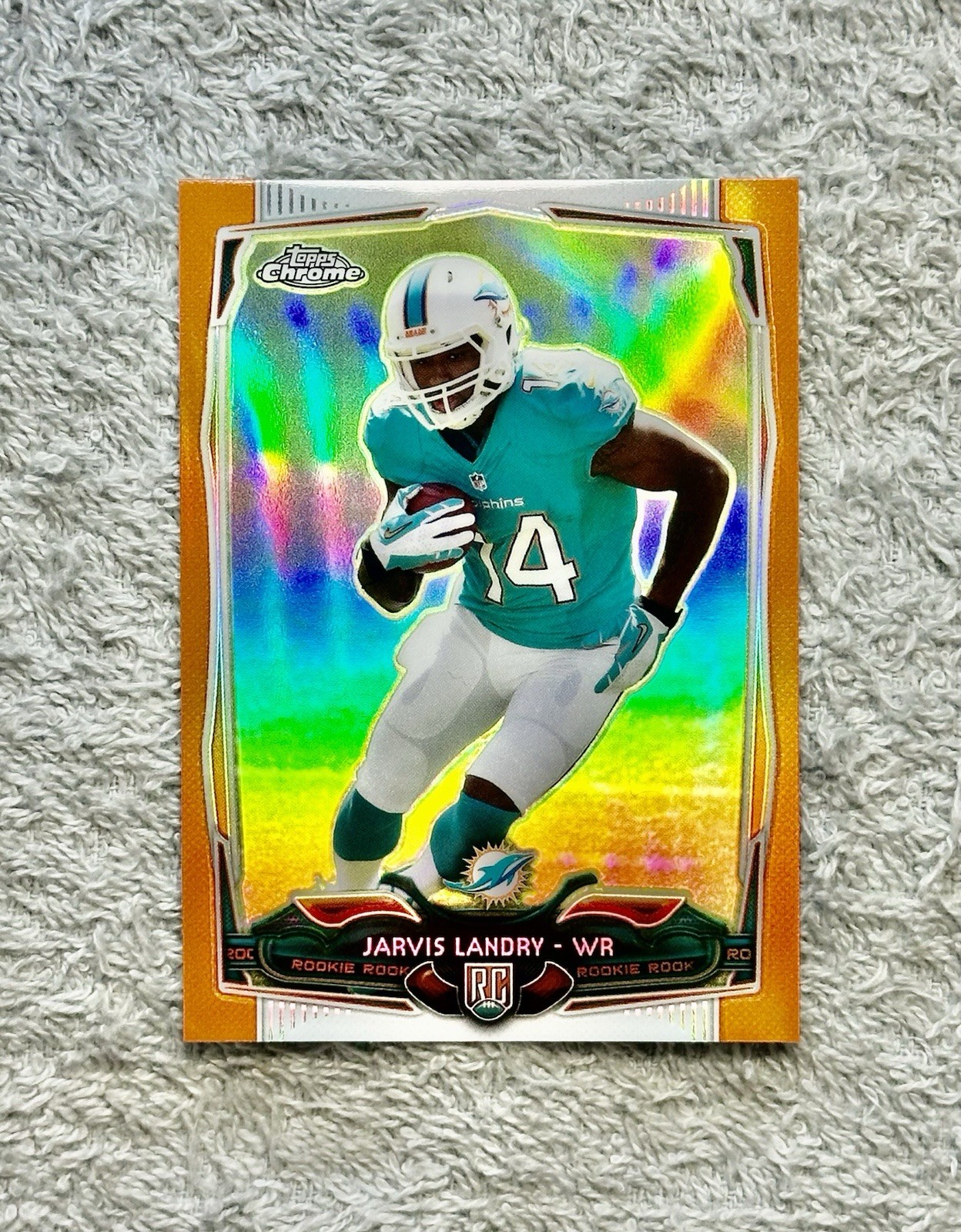 2014 Topps Chrome Jarvis Landry #177 Rookie Orange Refractor (RC) Miami Dolphins