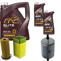 Inspektionspaket 7L Mannol Elite 5W-40 FüR Audi A6 3.2 FSI Quattro 2.8 3.0 Tfsi