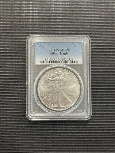 2025 American Silver Eagle $1 PCGS MS69