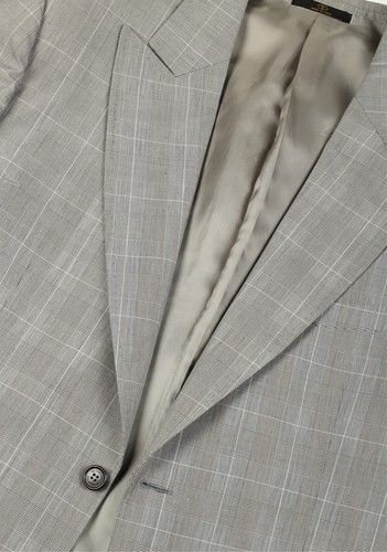 Valentino Gray Checked Suit Size 56 / 46R U.S. New With Tags - Picture 2 of 8