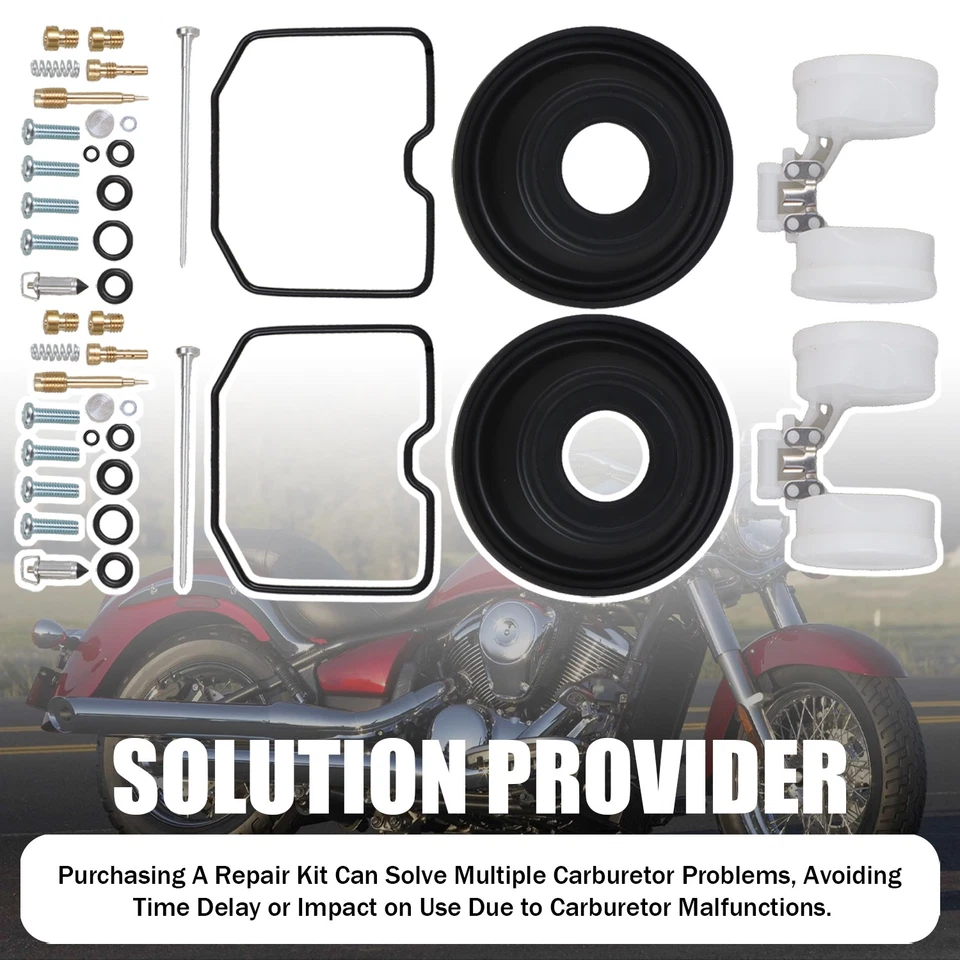 Kit de reparación de carburador de reconstrucción para Kawasaki Vulcan 500 EN500C LTD 1996-2009 Foto 3 de 4