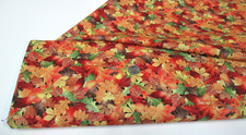 Timeless Treasures quilt-craft fabric PACKED FALL LEAVES autumn 2 yds cd-3518