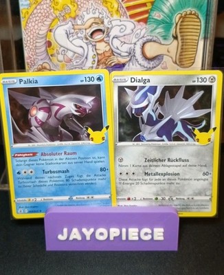 Pokémon Palkia & Dialga Holo Celebrations 25th Aniversary Art Set