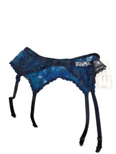 Vintage Cinema Etoile Black Laced Garter Belt Size S
