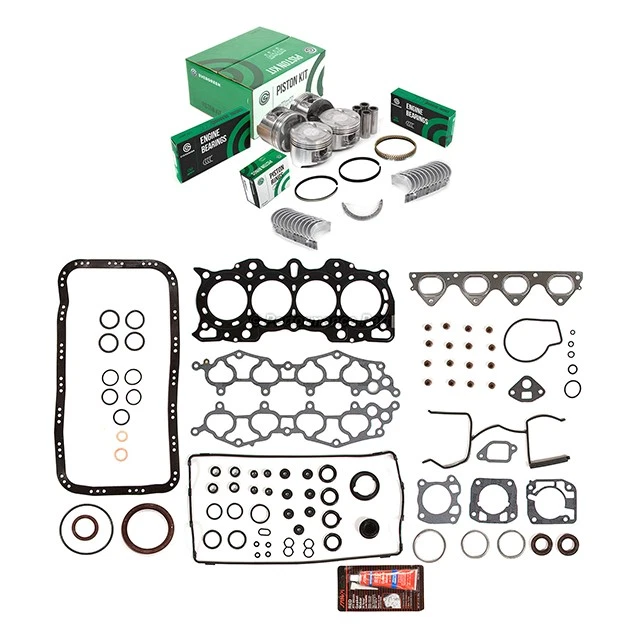 Juego completo de juntas pistones rodamientos aptos para 90-01 Acura Integra 1.8L DOHC B18A1 B18B1 Foto 2 de 4