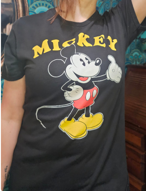 Mickey Mouse Vintage Shirt Disney Mens Delta Pro Tag M    Y2K Black