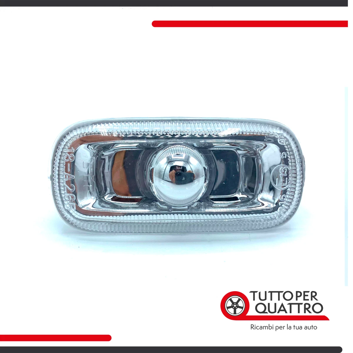 Recambo Indicatore di direzione laterale a LED adatto per Audi A3 + Sportback | tipo 8P | 2003 2008 | vetro trasparente