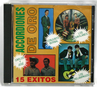 Various - Cd - Accordiones de Oro 15 Super Exitos - Tejano Tex Mex Norteno Latin