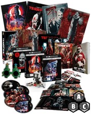 ART Attack 4K UHD Boxset Terrifier 3 Movie Collection Slipcases Brick Set VHS