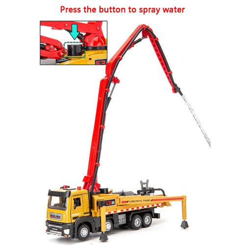 Concrete Pump Truck Toy 1/50 Scale Diecast Construction Vehicle Gift For Kids - Picture 3 of 10