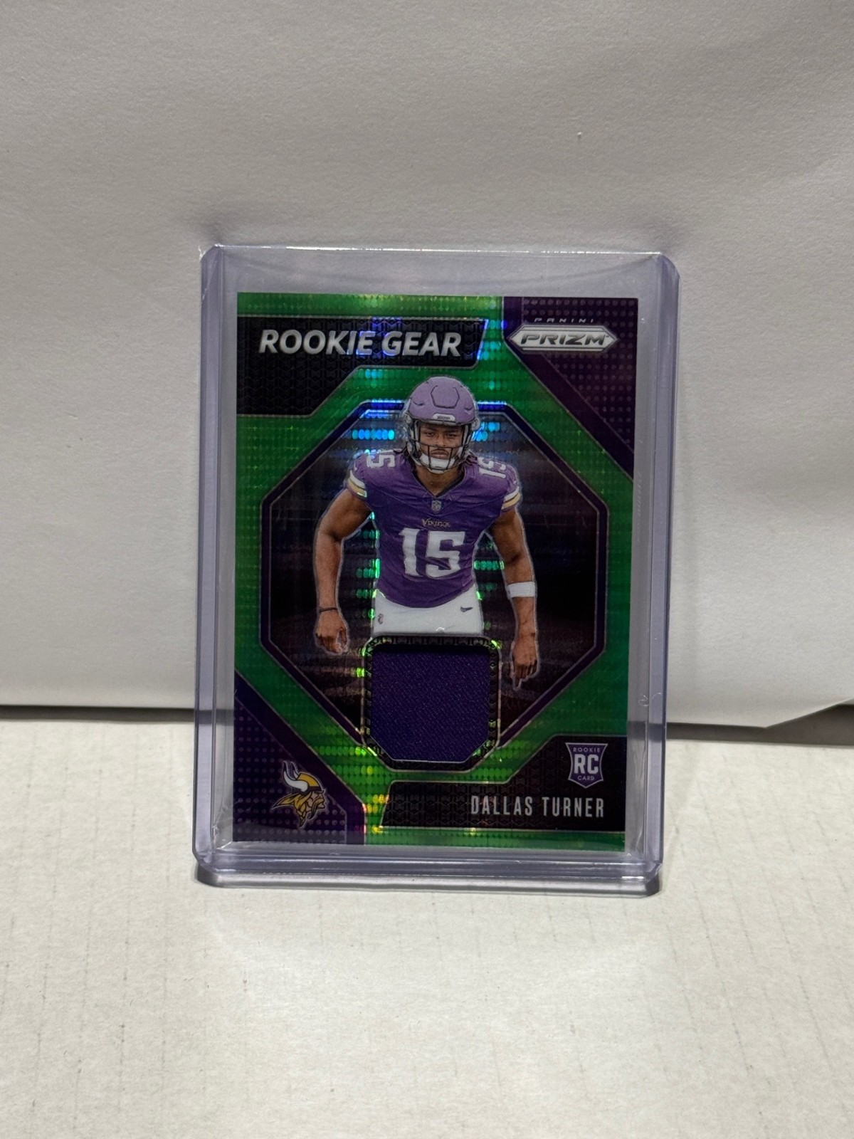 2024 Panini Prizm - Rookie Gear Dallas Turner #RG-DTR Neon Green Pulsar Prizm...