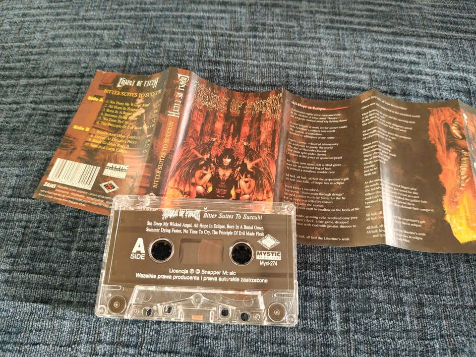 Cradle of Filth Bitter Suites to Succubi MC cassette Dimmu Borgir Covenant - Image 3 of 4