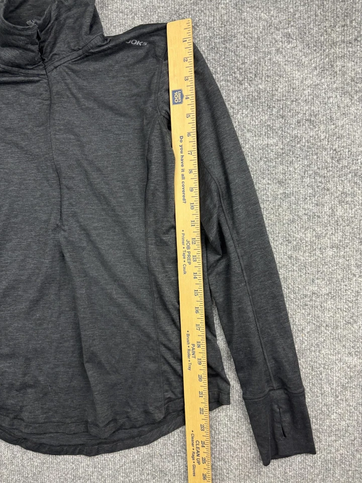 Brooks Pullover Womens M Gray Half Zip Long Sleeve DriLayer RunHappy Athletic - Image 4 of 4