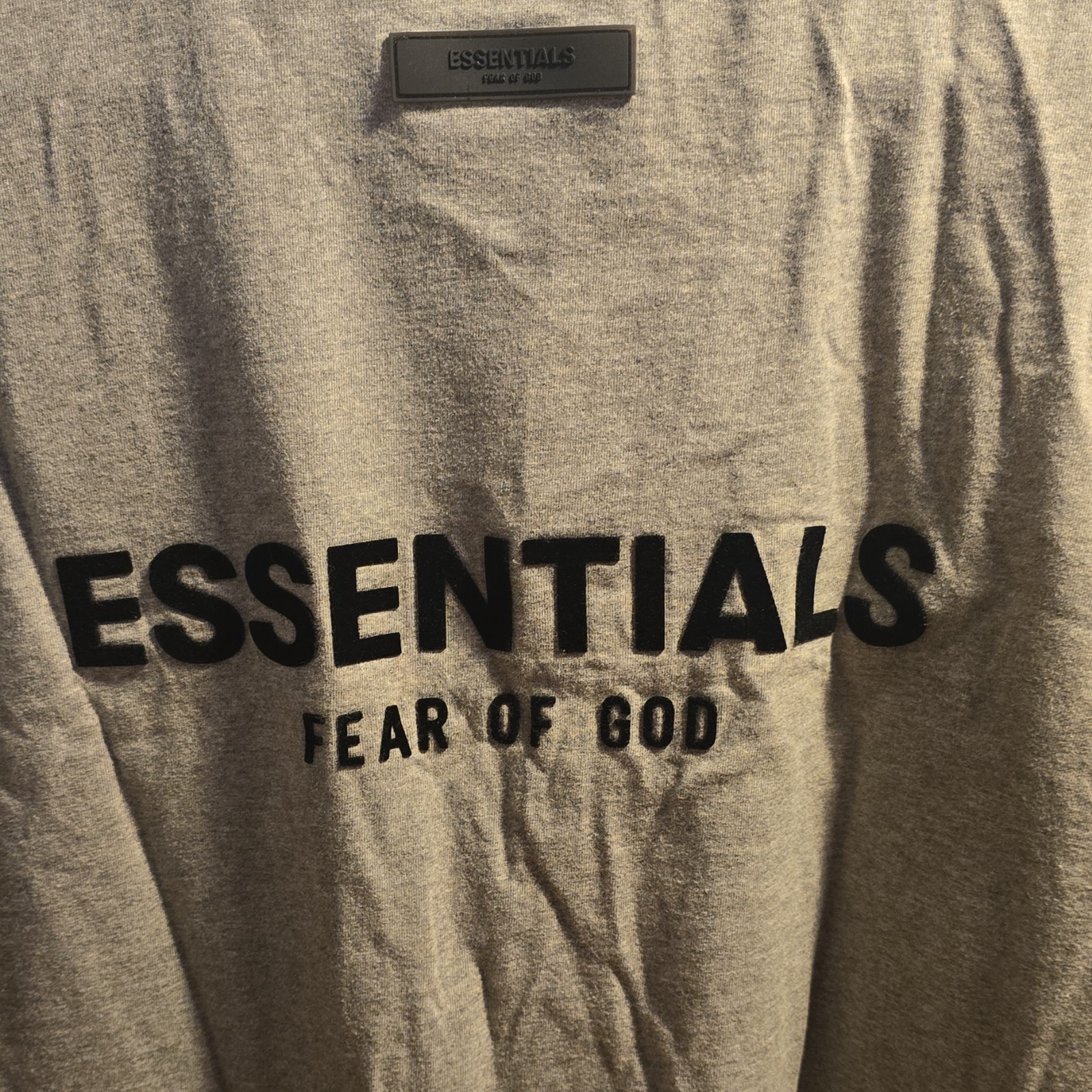 Essentials Fear of God Men's Gray Cotton Logo Short Sleeve T-Shirt Size S thumbnail 5