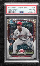 2023 Bowman Chrome Prospects Mega Box Mojo Refractor Cam Collier PSA 10 3hd
