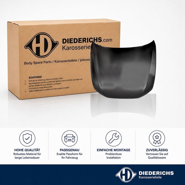 Motorhaube Diederichs 1028000 FÜR Audi Haube Motorraumhaube-image