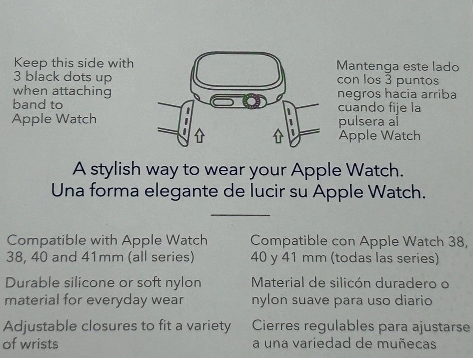 Correa deportiva de nailon compatible con Apple Watch color malva con funda de TPU transparente de 40 mm Foto 4 de 4