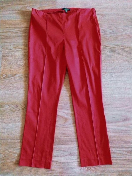 Women Ralph Lauren Trousers Red 40 / L / 48
