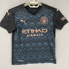 Manchester City Jersey Kids 9 10 Years Blue 2020 2021 Puma Raheem Sterling