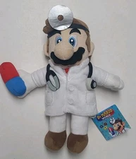 Dr. Mario World - Doctor Mario Plush, 9" Nintendo Little Buddy 
