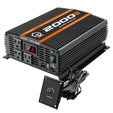 2000 Watt car Power Inverter 12V to 110V/120V Inverter for car Truck semi Tru...