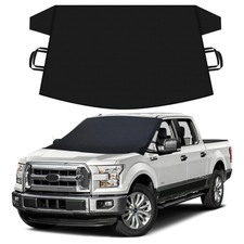 Heavy Duty X Large Black Car Snow Cover Winter Windshield Protector 80 Charac...