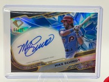 2025 Topps Diamond Icons Chrome Autograph ACC-MS Mike Schmidt Blue Refractor /15