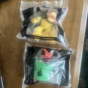 (2)  2022 McDonald’s Happy Meal SUPER MARIO MOVIE Mario & Fire Breathing Bowser