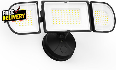150W Flood Lights Outdoor Waterproof IP65 Exterior LED Floodlights with 3 Adj...