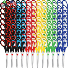 96 Pcs Scissors Bulk 8" School Fabric Scissors Comfortable Grip Handle for Offic