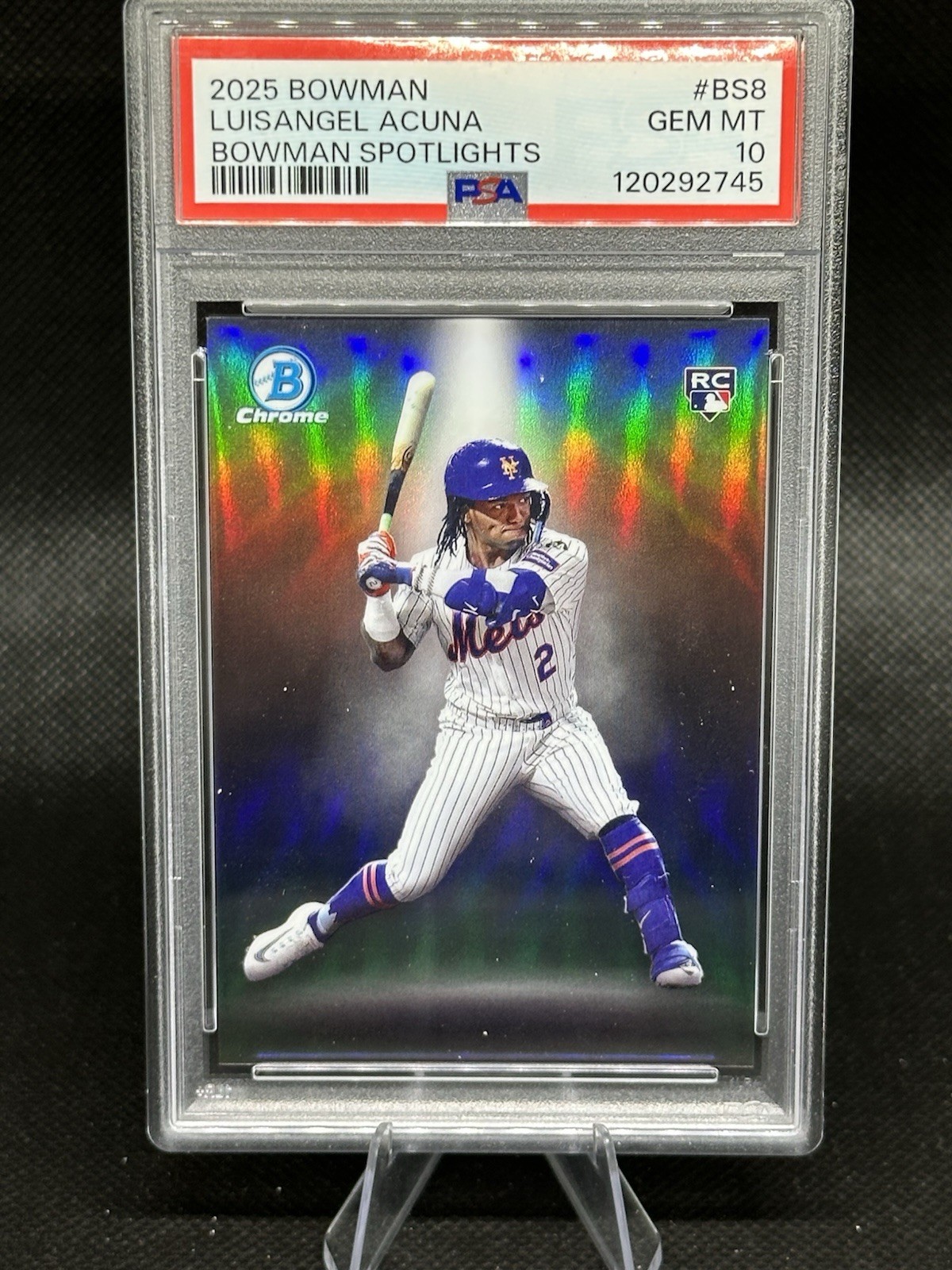 PSA 10! ~ 2025 BOWMAN BOWMAN SPOTLIGHTS #BS8 LUISANGEL ACUNA