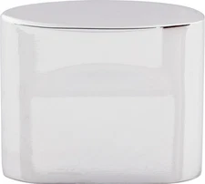 Top Knobs TK73PC Oval Slot Knob Small 3/4" (c-c) Polished Chrome