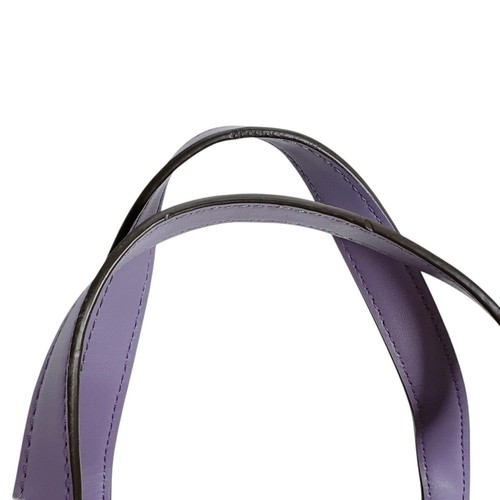 Sac fourre-tout bandoulière Michael Kors Kenley cuir violet 2 voies femme authentique - Photo 8/11