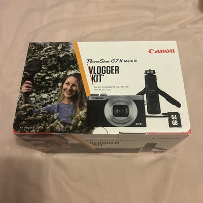 Canon PowerShot G7 X Mark III 20.1MP - Schwarz (Premium Vlogger Kit)